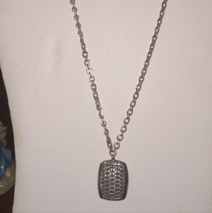 LOIS HILL 925 STAMPTED SILVER NECKLACE WITH PANDANT